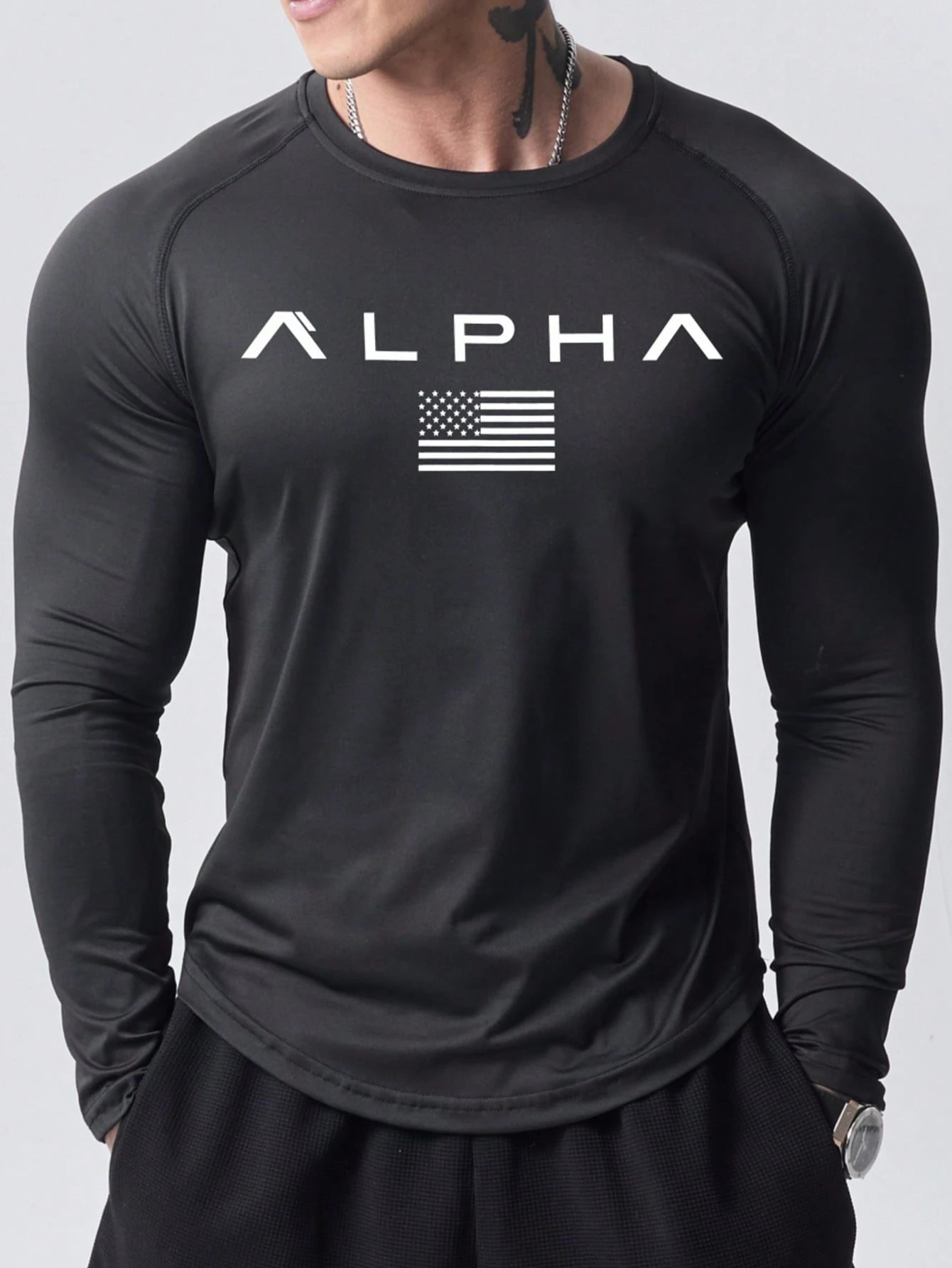 เสื้อยืดแขนยาวผู้ชายรุ่นใหม่สำ - Street Fashion Men 2025 บทวิจารณ์และราคา